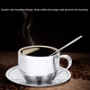 Zestaw kubek do kawy espresso z łyżką i spodkiem ze stali nierdzewnej 120ml [13250000466]